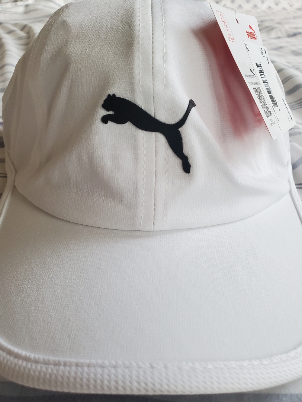 Puma Men's Six Panel Performance Logo Cap White One Size